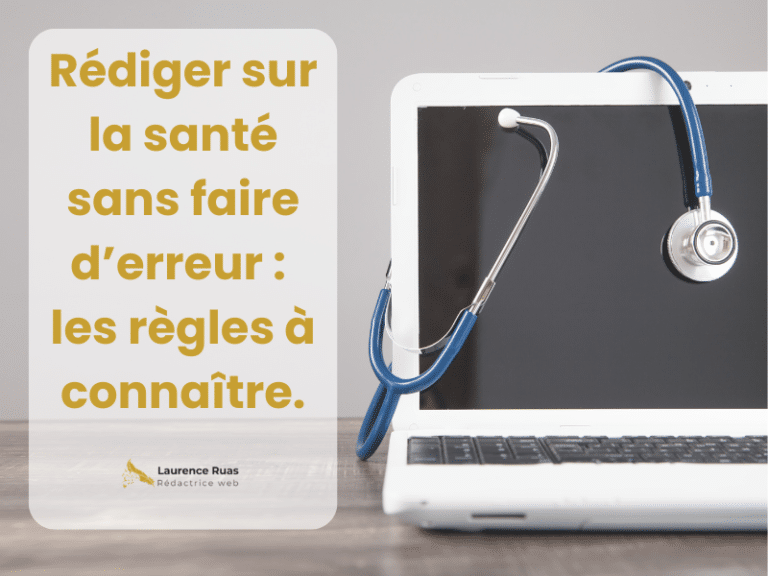 image d'un ordinateur et d'un stéthoscope pour illustrer la rédaction web dans la santé